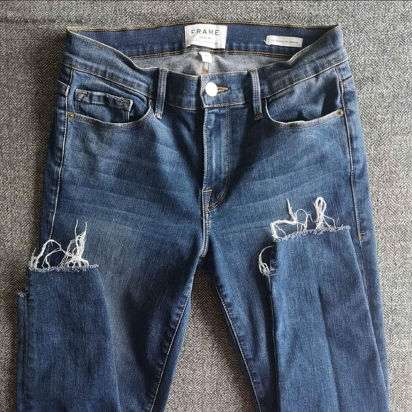 FRAME Le Skinny de Jeanne high-waisted Women's Jeans sz 27 - Picture 3 of 7